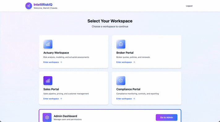IntelliRiskIQ Platform Demo - Actuarial Cyber Risk Quantification